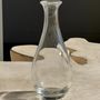 Carafes - Single oval glass carafe H 26.5cm - OFFICE OBJETS
