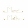 Autres décorations murales - Cadeau de fin d'année scolaire "Merci maître" - Laiton - BIJOUX DE MUR