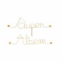 Autres décorations murales - Cadeau de fin d'année scolaire "Super ATSEM" - Laiton - BIJOUX DE MUR