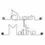 Autres décorations murales - Cadeau de fin d'année scolaire "Super maître" -Décoration - BIJOUX DE MUR