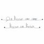 Other wall decoration - Iron quote "He who finds a friend finds a treasure" - BIJOUX DE MUR
