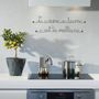 Autres décorations murales - Citation en fil de fer " La cuisine au beurre, c'est ..." - BIJOUX DE MUR