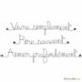 Autres décorations murales - Citation en fil de fer " Vivre, rire , aimer " - BIJOUX DE MUR