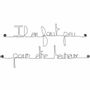 Other wall decoration - Metal Quote "It takes little to be happy" - BIJOUX DE MUR