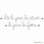 Autres décorations murales - Citation Métal " Si tu peux le rêver, tu peux le faire " - BIJOUX DE MUR
