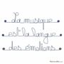 Other wall decoration - Wall quote about Music - BIJOUX DE MUR