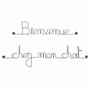 Other wall decoration - Welcome to my cat's metal decoration - BIJOUX DE MUR