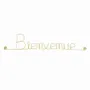 Autres décorations murales - Décoration Murale - Mot en fil de Laiton Doré " Bienvenue " - BIJOUX DE MUR