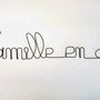 Other wall decoration - Golden Family Wire Wall Decoration - pinnable - BIJOUX DE MUR