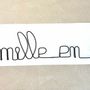 Other wall decoration - Golden Family Wire Wall Decoration - pinnable - BIJOUX DE MUR