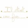 Other wall decoration - Once Upon a Time Gold Brass Wire Wall Decor. - BIJOUX DE MUR