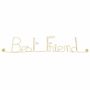 Other wall decoration - Gold Brass Wire Wall Decor - Best Friend - BIJOUX DE MUR