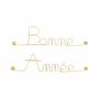 Other wall decoration - Gold Brass Wire Wall Decor - Happy Holidays - BIJOUX DE MUR