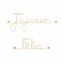 Other wall decoration - Gold Brass Wire Wall Decor - Happy Holidays - BIJOUX DE MUR