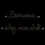 Other wall decoration - Welcome to my cat's gold-plated brass wall decoration - BIJOUX DE MUR