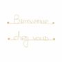 Other wall decoration - Welcome Home Gold Brass Wall Decor - BIJOUX DE MUR