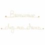 Other wall decoration - Welcome to our dogs gold-plated brass wall decoration - BIJOUX DE MUR