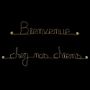 Other wall decoration - Welcome to our dogs gold-plated brass wall decoration - BIJOUX DE MUR