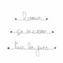 Other wall decoration - Wire Wall Decoration - "Love is cooked, ..." - BIJOUX DE MUR