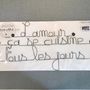 Other wall decoration - Wire Wall Decoration - "Love is cooked, ..." - BIJOUX DE MUR