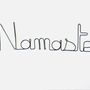 Other wall decoration - Yoga wall decoration in wire "Namaste" to pin - BIJOUX DE MUR