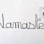 Other wall decoration - Yoga wall decoration in wire "Namaste" to pin - BIJOUX DE MUR