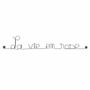 Other wall decoration - Metal writing "La vie en rose" - BIJOUX DE MUR