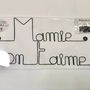 Other wall decoration - Grandmothers' Day "Grandma, we love you" - in Wire - BIJOUX DE MUR