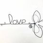 Other wall decoration - Fleur de Lys - "Love" - Wire wall decoration - BIJOUX DE MUR