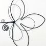 Other wall decoration - Fleur de Lys - "Love" - Wire wall decoration - BIJOUX DE MUR