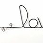 Other wall decoration - Fleur de Lys - "Love" - Wire wall decoration - BIJOUX DE MUR