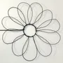 Autres décorations murales - Fleur de Marguerite - "Love" - Décoration murale fil de fer - BIJOUX DE MUR