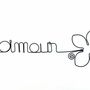 Other wall decoration - Daisy Flower - "Love" - Wire Wall Decoration - BIJOUX DE MUR