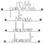 Other wall decoration - Set of little "GIRL" messages - BIJOUX DE MUR