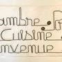 Other wall decoration - Set of small "HOME" messages - BIJOUX DE MUR