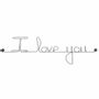 Other wall decoration - Valentine's Day/Love message in wire "I love you" - BIJOUX DE MUR