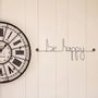 Other wall decoration - Wire wall decoration word "Be happy" - BIJOUX DE MUR