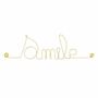 Other wall decoration - Gold Brass Wire Word "Smile" - Wall Decoration - BIJOUX DE MUR