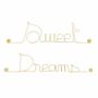 Other wall decoration - Gold Brass Word: "Sweet Dreams" - Wall Decoration - BIJOUX DE MUR