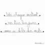 Autres décorations murales - Phrase en fil de fer " Vis, ris, aime au delà des mots ... " - BIJOUX DE MUR