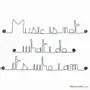 Autres décorations murales - Phrase Murale Métal : " Music " - BIJOUX DE MUR