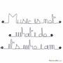 Autres décorations murales - Phrase Murale Métal : " Music " - BIJOUX DE MUR