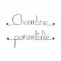 Other wall decoration - Wire door sign "Master bedroom" - BIJOUX DE MUR