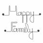 Autres décorations murales - Décoration Murale en Fil de Fer pour le mur "Happy Family" - BIJOUX DE MUR