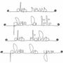 Other wall decoration - Wire Wall Writings - Dream Bedroom Decor - BIJOUX DE MUR