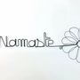 Autres décorations murales - Fleur de Marguerite - "Namaste" - Décoration murale fer - BIJOUX DE MUR