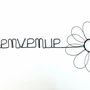 Autres décorations murales - Fleur de Marguerite - "Bienvenue" - Déco murale fil de fer - BIJOUX DE MUR