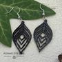 Bijoux - Boucles d'oreilles - Coeur de Paon - POMME DES BOIS