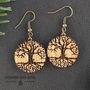 Bijoux - Boucles d'oreilles - Arbre de vie (clair) - POMME DES BOIS