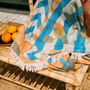 Throw blankets - COTTON SOFA BLANKETS- DREAMING AMALFI - PAMUKME